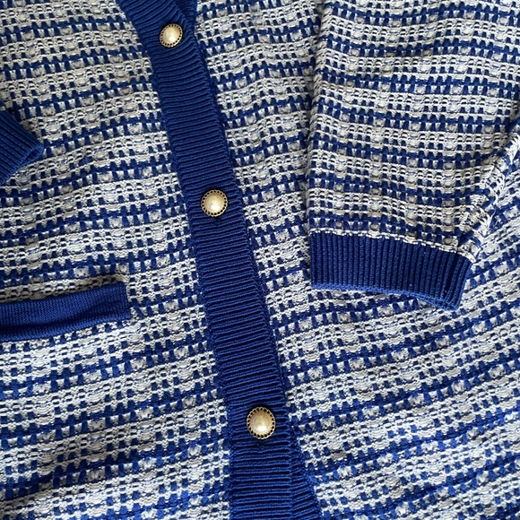 Babaton Lacer Cardigan Blue (Rare) - Picture 5 of 6